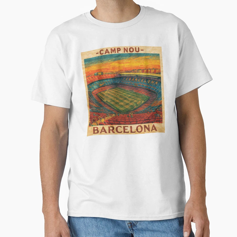 Camp Nou Barcelona Fc T-Shirt - Graphic Print Unisex - T-Shirt, Sweatshirt, Hoodie
