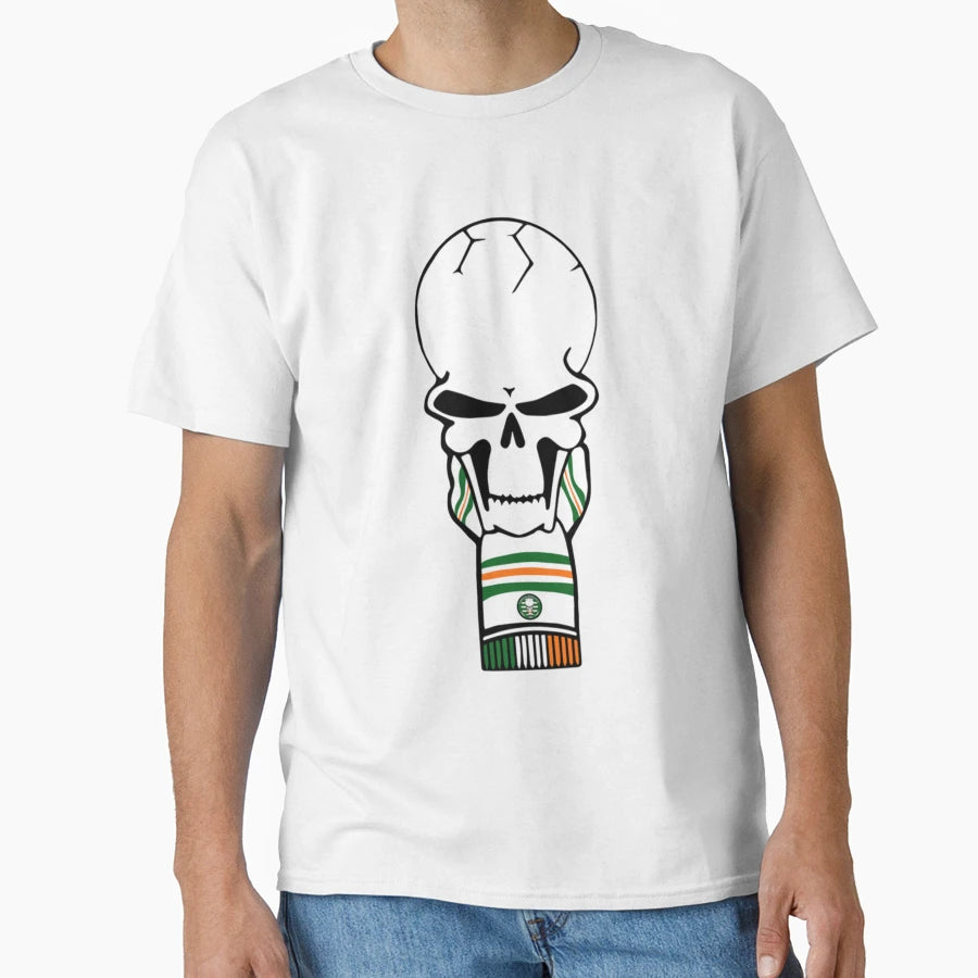 Green Brigade Skull Ireland Flag T-Shirt - Unique Graphic Men Women - T-Shirt, Sweatshirt, Hoodie