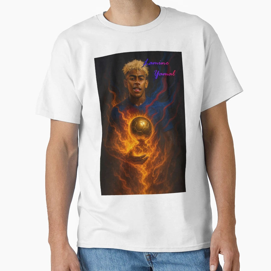 Lamine Yamal Golden Ball T-Shirt - Trendy Graphic for Adults - T-Shirt, Sweatshirt, Hoodie