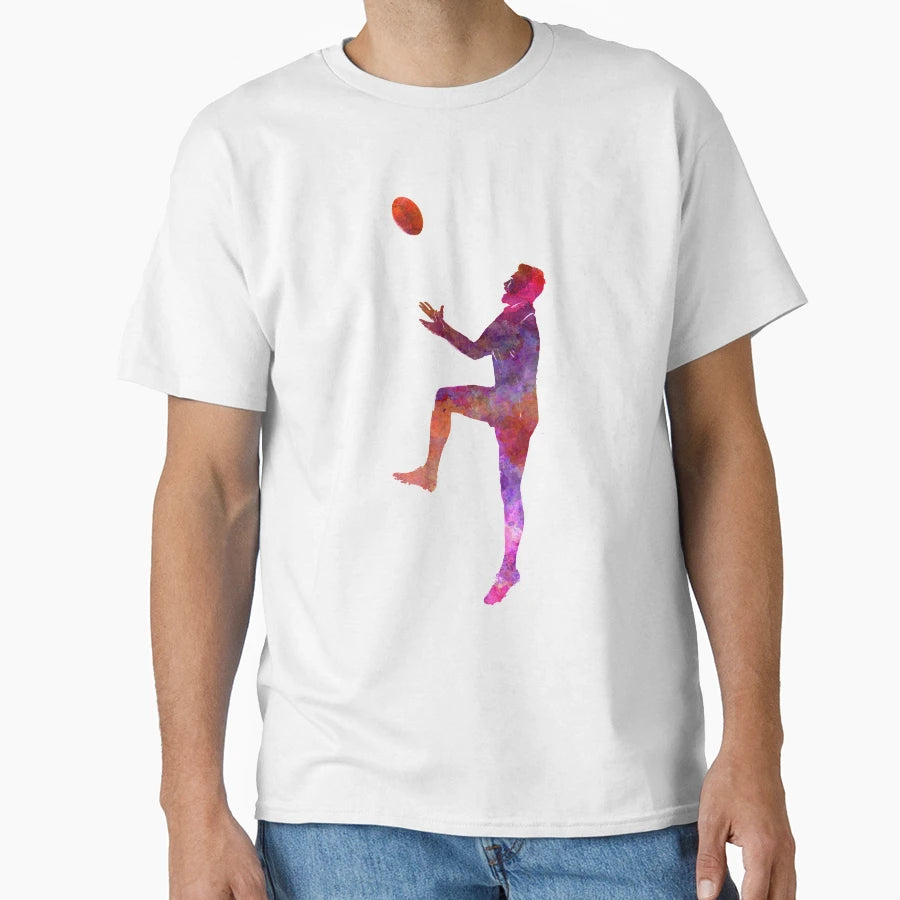 Rugby Player 01 Watercolor T-Shirt - Novelty Apparel Men Women - T-Shirt, Sweatshirt, Hoodie