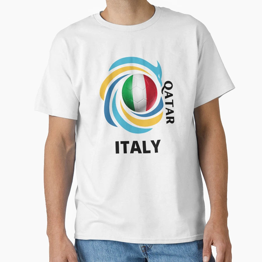 Qatar Football Soccer Team Italy T-Shirt - Aesthetic Graphic for Adults - T-Shirt, Sweatshirt, Hoodie