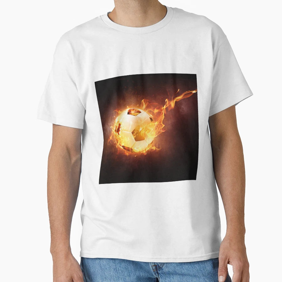 Flaming Ball T-Shirt - Minimalist Print Men Women - T-Shirt, Sweatshirt, Hoodie