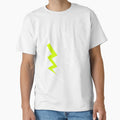 Lighting Bolt White T-Shirt - Aesthetic Graphic for Adults - T-Shirt, Sweatshirt, Hoodie