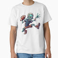 Football Skeleton Halloween Funny T-Shirt - Custom Art Print for Adults - T-Shirt, Sweatshirt, Hoodie