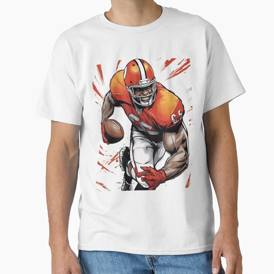 American Football Quarterback T-Shirt - Custom Art Print for Adults - T-Shirt, Sweatshirt, Hoodie