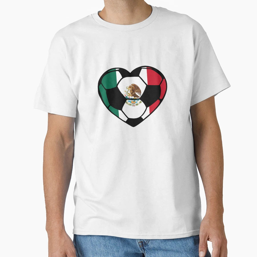 Mexico Soccer Football T Shirts T-Shirt - Aesthetic Graphic for Adults - T-Shirt, Sweatshirt, Hoodie