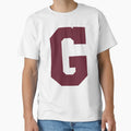 Alphabet Maroon G Sports Letter G T-Shirt - Streetwear Style for Adults - T-Shirt, Sweatshirt, Hoodie