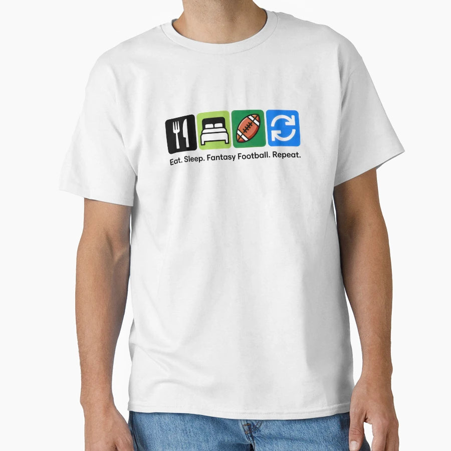 Minimalist Fantasy Football Routine T-Shirt - Casual Everyday Wear Unisex - T-Shirt, Sweatshirt, Hoodie