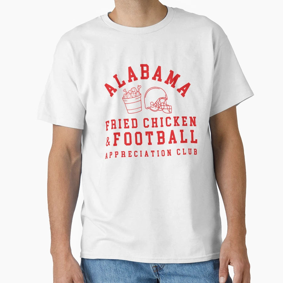 Alabama Fried Chicken Football T-Shirt - Custom Art Print Men Women - T-Shirt, Sweatshirt, Hoodie