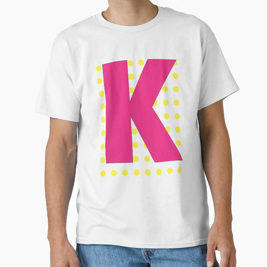 K Letter Letter K T-Shirt - Novelty Apparel for Adults - T-Shirt, Sweatshirt, Hoodie