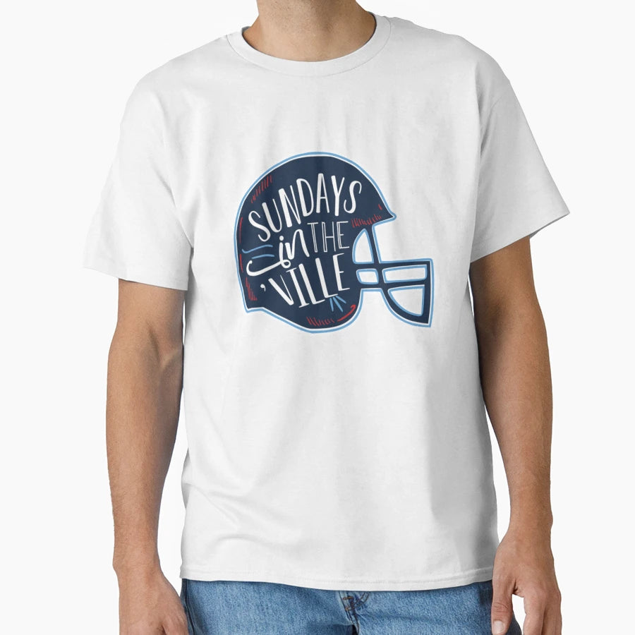 Football Sundays Nashville Tennessee T-Shirt - Graphic Print for Adults - T-Shirt, Sweatshirt, Hoodie