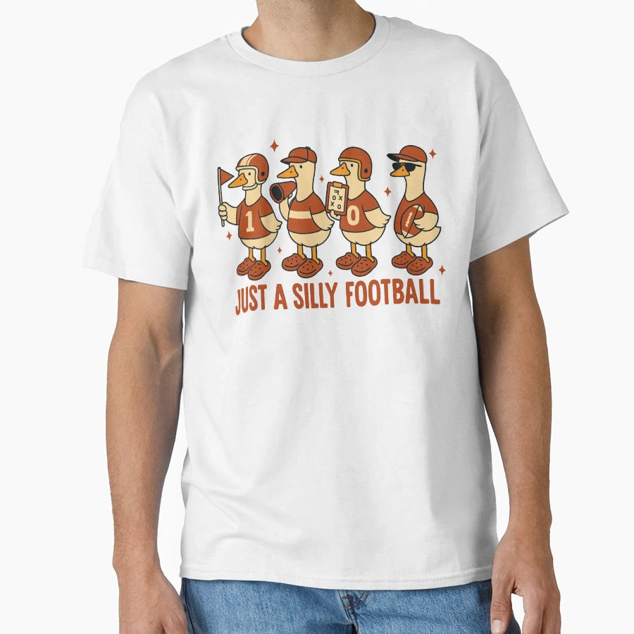 Just Silly Football T-Shirt - Custom Art Print for Adults - T-Shirt, Sweatshirt, Hoodie