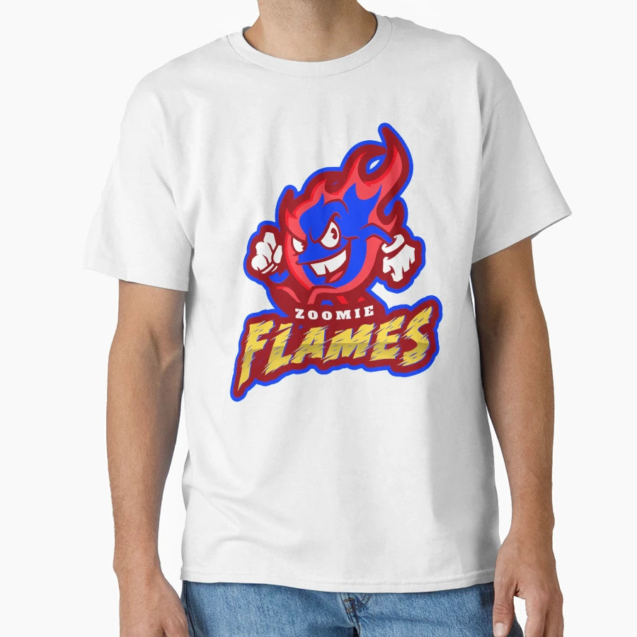 Zoomie Flames Racecar Cars Exhaust T-Shirt - Graphic Print for Adults - T-Shirt, Sweatshirt, Hoodie