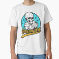 Brewyart Studio Skull Skeleton Football T-Shirt - Unique Graphic Unisex - T-Shirt, Sweatshirt, Hoodie