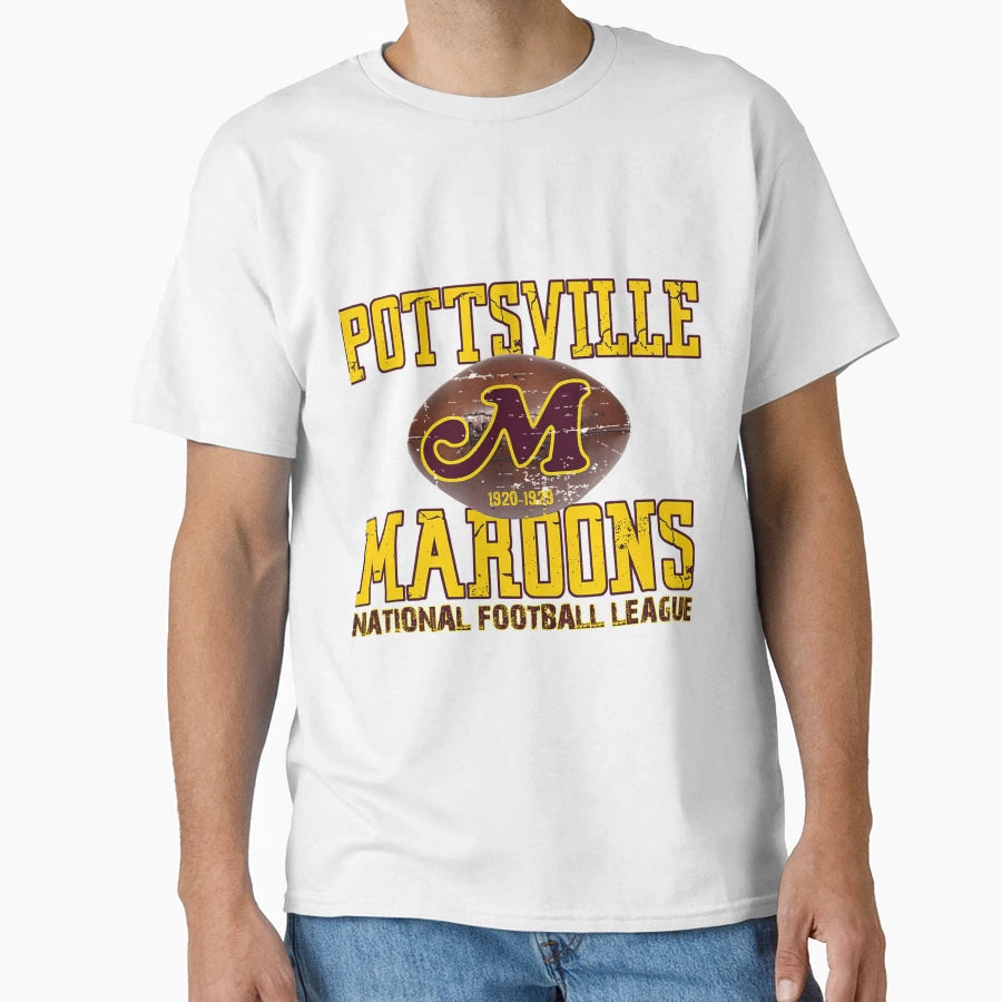 Pottsville Maroons T-Shirt - Minimalist Print for Adults - T-Shirt, Sweatshirt, Hoodie