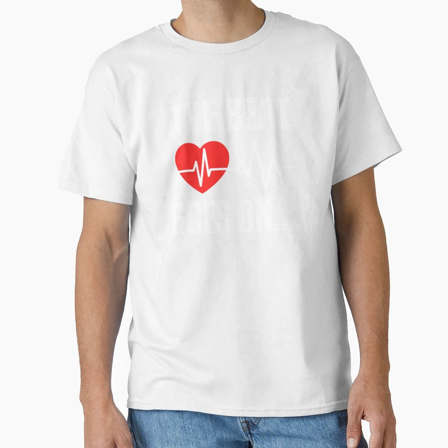 Beat Goes Heart Attack Awareness And T-Shirt - Novelty Apparel for Adults - T-Shirt, Sweatshirt, Hoodie