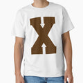 Alphabet Brown X Sports Letter X T-Shirt - Casual Everyday Wear Men Women - T-Shirt, Sweatshirt, Hoodie