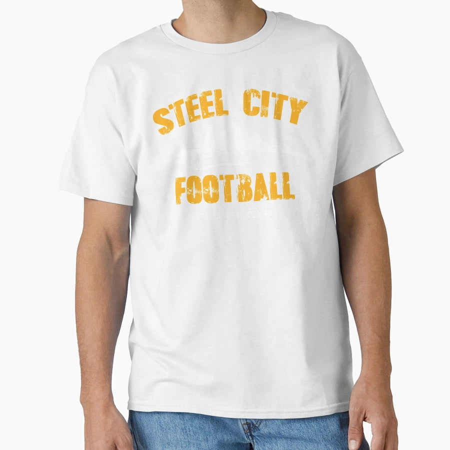 Steel City Football T-Shirt - Trendy Graphic Unisex - T-Shirt, Sweatshirt, Hoodie