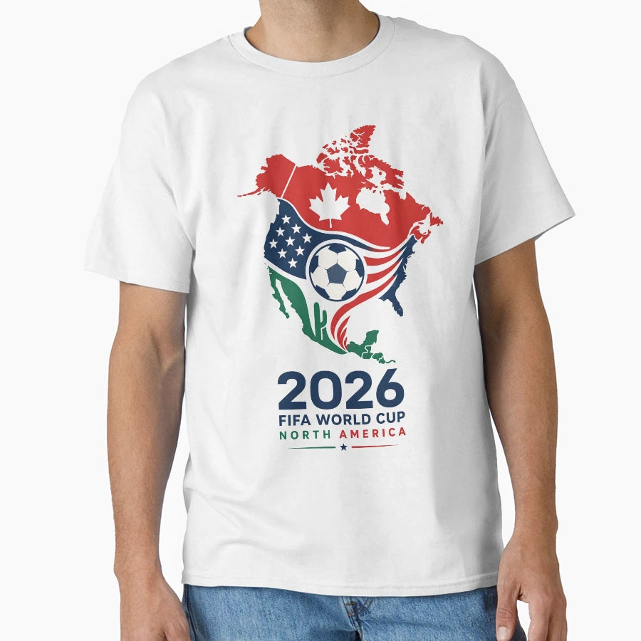 North America 2026 Soccer Championship T-Shirt - Minimalist Print Men Women - T-Shirt, Sweatshirt, Hoodie