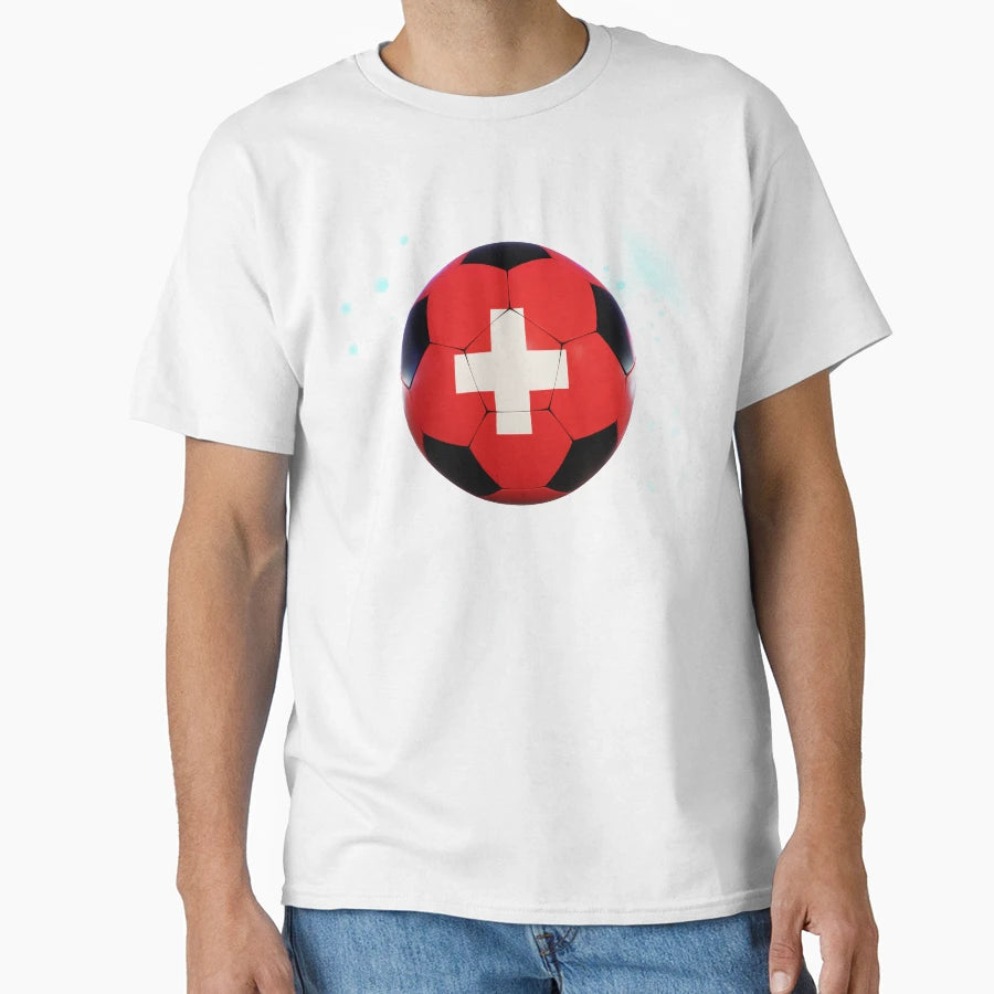 Switzerland Football Sport T-Shirt - Fun Novelty Design for Adults - T-Shirt, Sweatshirt, Hoodie