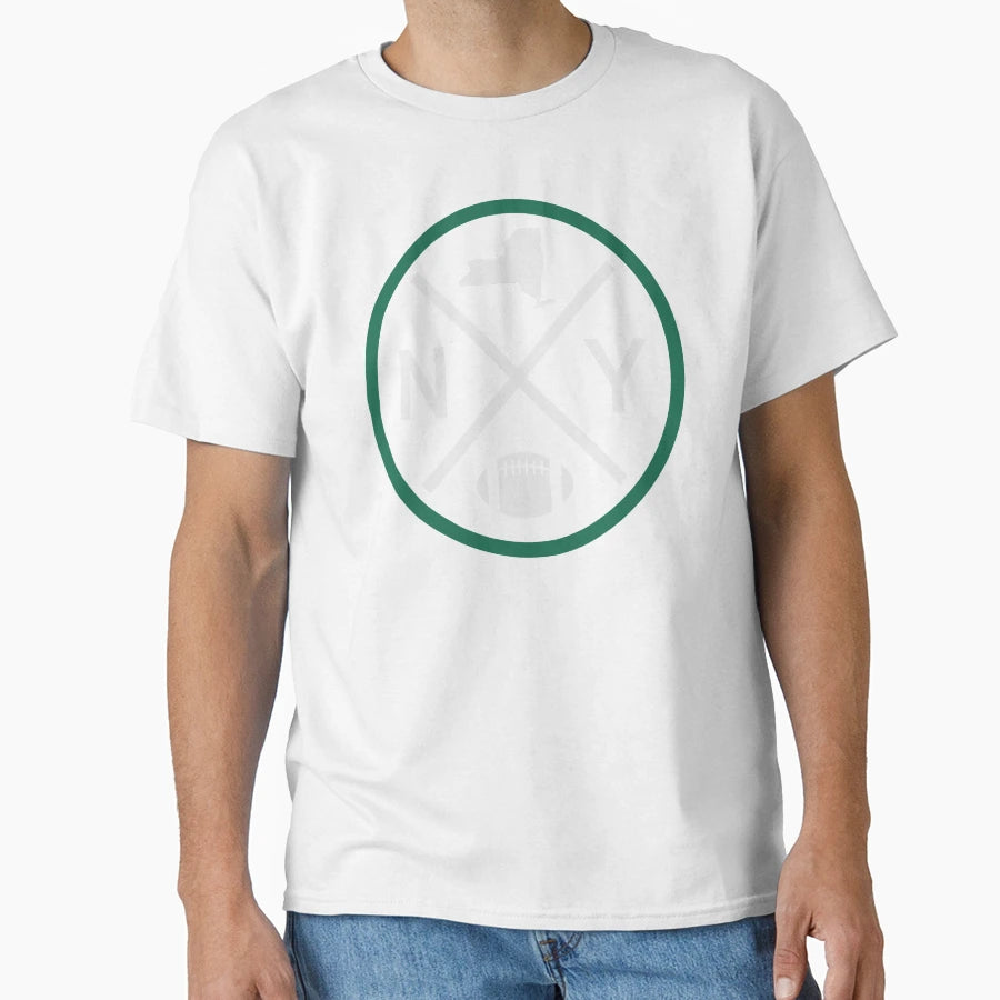 Ny Football Emblem New York T-Shirt - Fun Novelty Design Men Women - T-Shirt, Sweatshirt, Hoodie