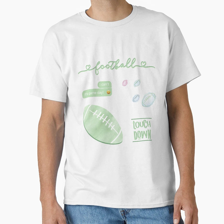 Light Green Watercolor Football Pack T-Shirt - Minimalist Print Unisex - T-Shirt, Sweatshirt, Hoodie