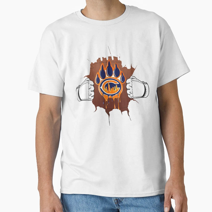 Funny Foot Chicago Gifts Fans T-Shirt - Unique Graphic Unisex - T-Shirt, Sweatshirt, Hoodie