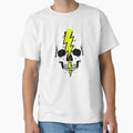 Lightning Skull Split T-Shirt - Streetwear Style Unisex - T-Shirt, Sweatshirt, Hoodie