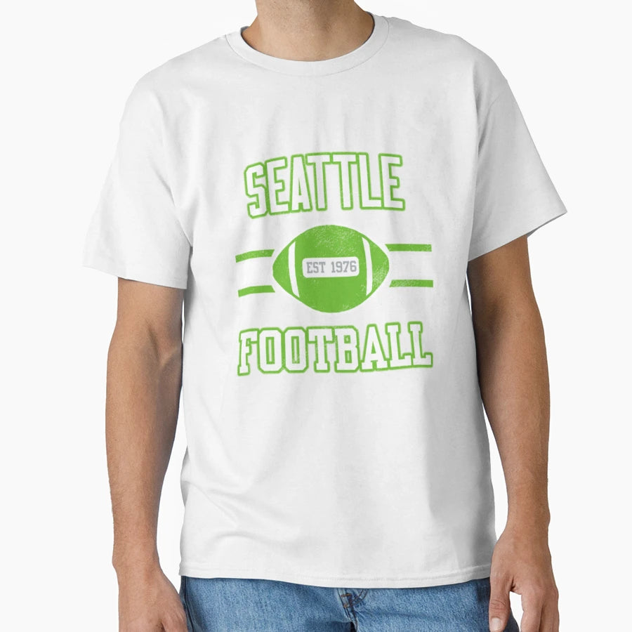 Seattle Football 1 T-Shirt - Aesthetic Graphic for Adults - T-Shirt, Sweatshirt, Hoodie