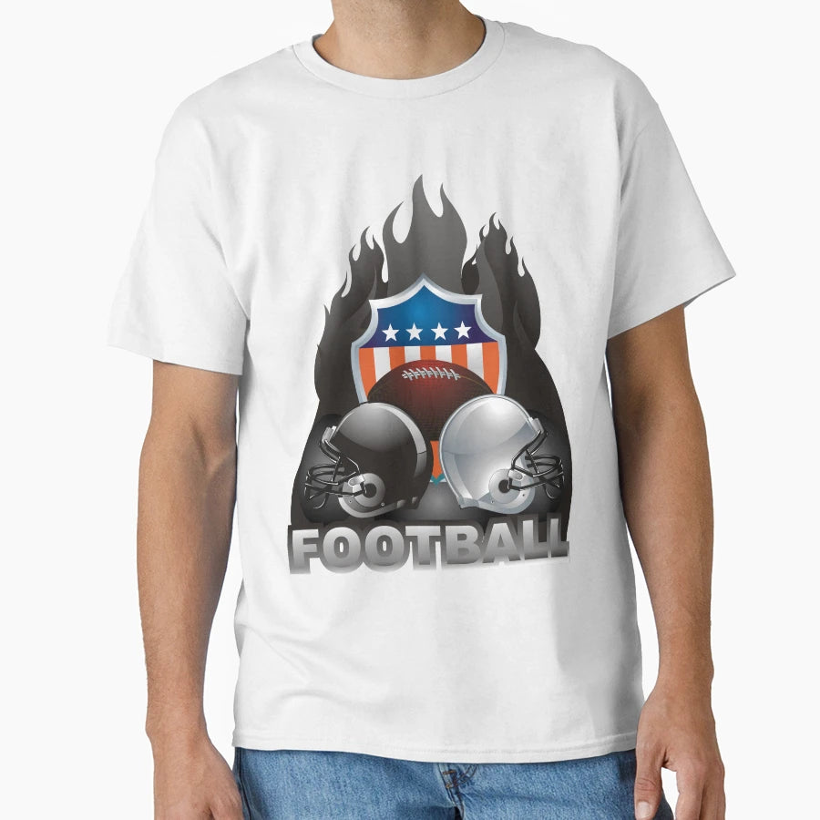 American Football T-Shirt - Custom Art Print Men Women - T-Shirt, Sweatshirt, Hoodie