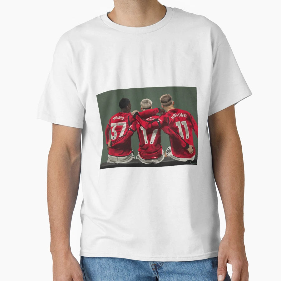Portrait Painting Kobbie Mainoo T-Shirt - Aesthetic Graphic for Adults - T-Shirt, Sweatshirt, Hoodie