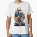 Halloween Skeleton Playing Football T-Shirt - Unique Graphic Unisex - T-Shirt, Sweatshirt, Hoodie