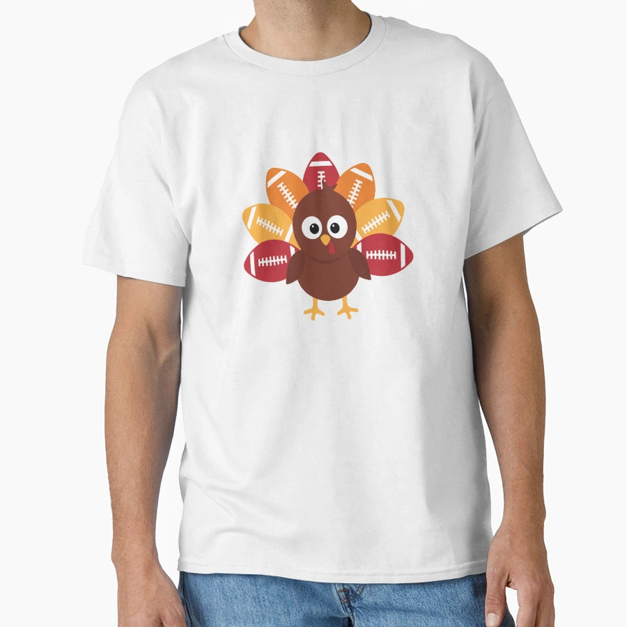 Little Turkey Football T-Shirt - Minimalist Print Men Women - T-Shirt, Sweatshirt, Hoodie