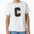 Letter C T-Shirt - Casual Everyday Wear for Adults - T-Shirt, Sweatshirt, Hoodie