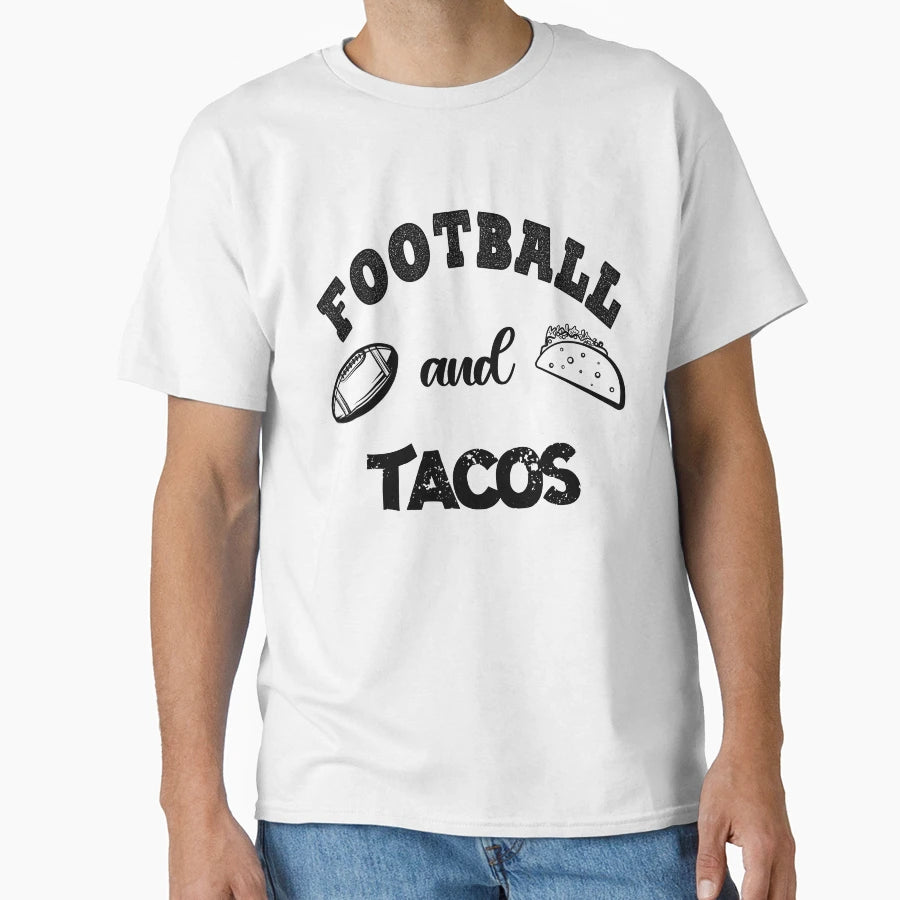 Football And Tacos Best Seller Football T-Shirt - Aesthetic Graphic Unisex - T-Shirt, Sweatshirt, Hoodie