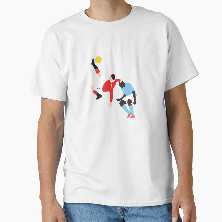 Rooneys Bicycle Kick Goal Vs City T-Shirt - Trendy Graphic Men Women - T-Shirt, Sweatshirt, Hoodie