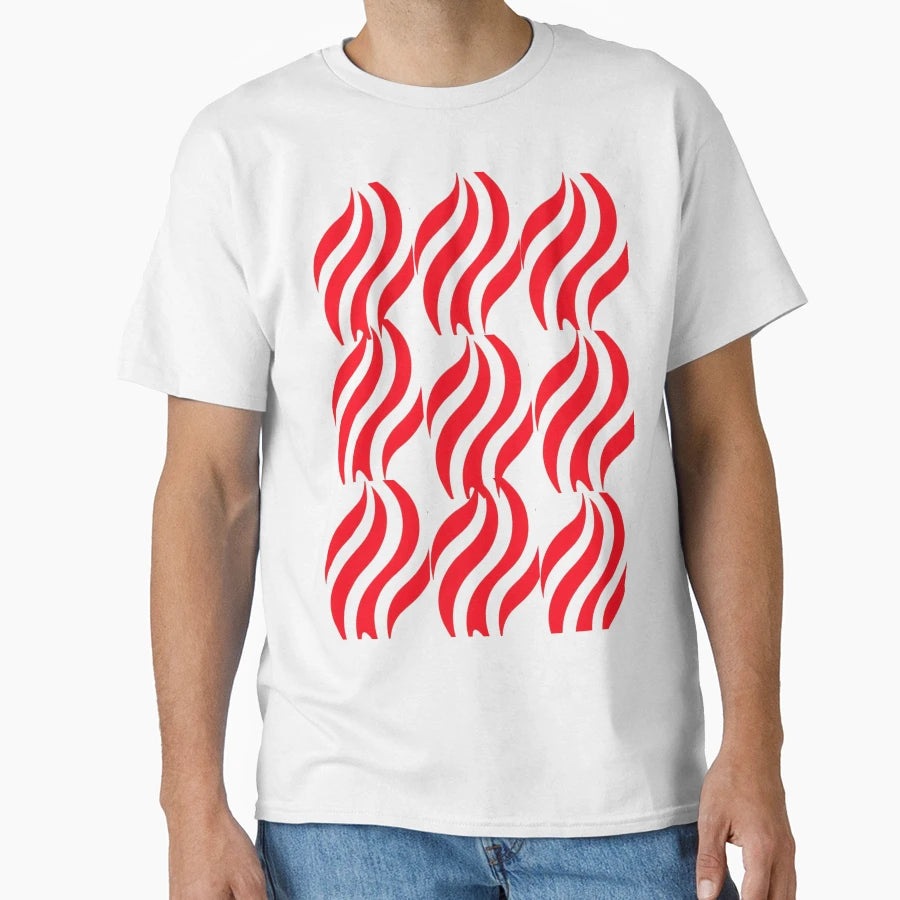 Red Lines T-Shirt - Aesthetic Graphic for Adults - T-Shirt, Sweatshirt, Hoodie