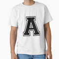 Letter Black T-Shirt - Fun Novelty Design for Adults - T-Shirt, Sweatshirt, Hoodie