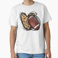 Leopard Football Love Heart Football T-Shirt - Trendy Graphic for Adults - T-Shirt, Sweatshirt, Hoodie