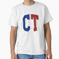 Connecticut State Abbreviation T-Shirt - Minimalist Print for Adults - T-Shirt, Sweatshirt, Hoodie