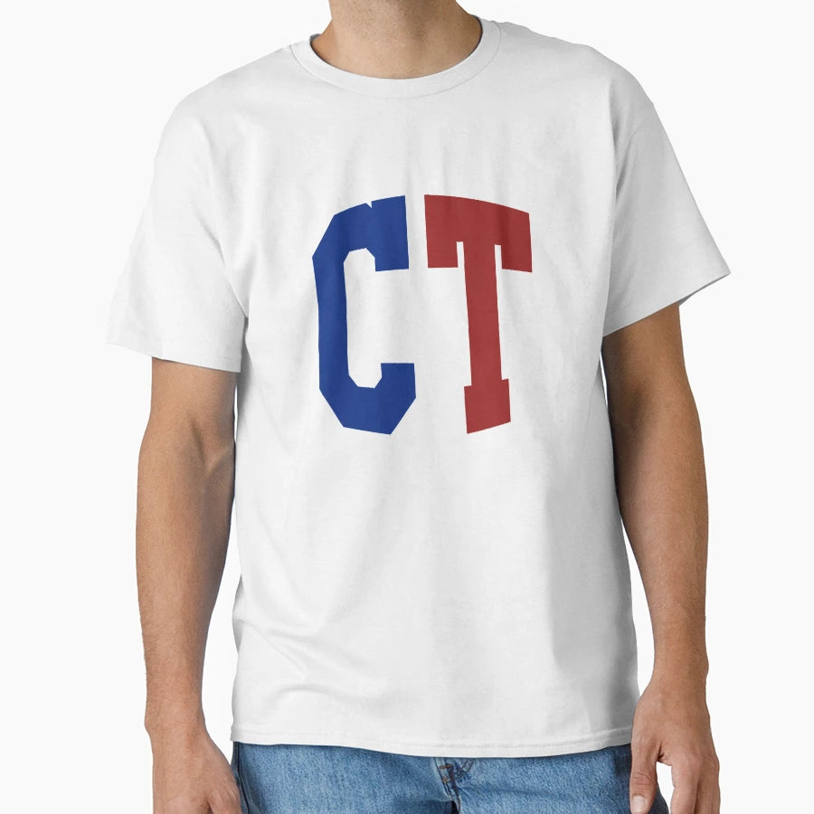 Connecticut State Abbreviation T-Shirt - Minimalist Print for Adults - T-Shirt, Sweatshirt, Hoodie