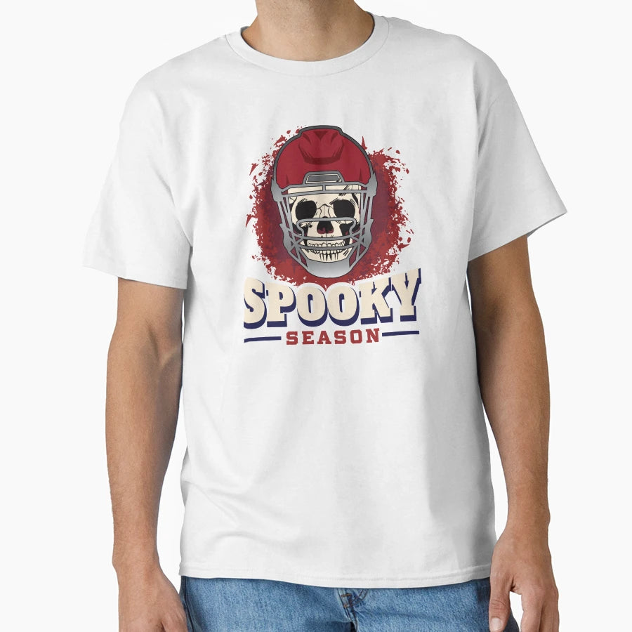 Football Skull Halloween T-Shirt - Novelty Apparel Unisex - T-Shirt, Sweatshirt, Hoodie