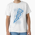 Blue Lightning T-Shirt - Unique Graphic Unisex - T-Shirt, Sweatshirt, Hoodie
