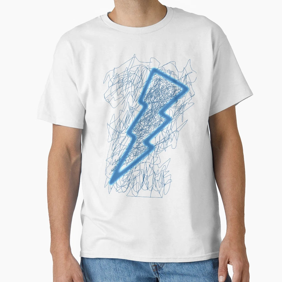 Blue Lightning T-Shirt - Unique Graphic Unisex - T-Shirt, Sweatshirt, Hoodie
