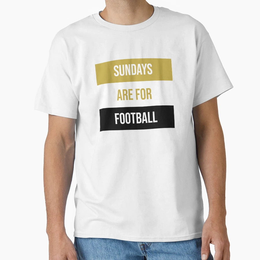 Sundays Are Football T-Shirt - Trendy Graphic for Adults - T-Shirt, Sweatshirt, Hoodie