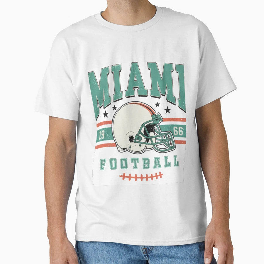 Miami Dolphins T-Shirt - Minimalist Print for Adults - T-Shirt, Sweatshirt, Hoodie