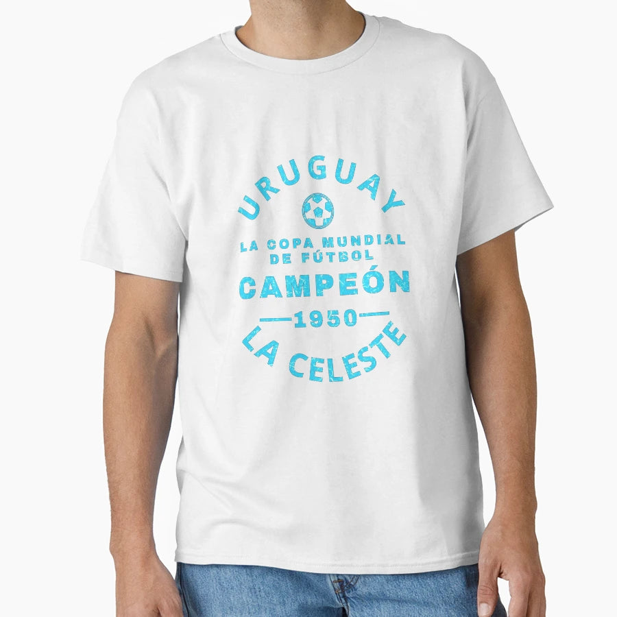 Uruguay World Cup Champions 1950 T-Shirt - Minimalist Print for Adults - T-Shirt, Sweatshirt, Hoodie