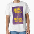 College Bayou Thunder Gridiron T-Shirt - Custom Art Print for Adults - T-Shirt, Sweatshirt, Hoodie
