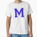 Varsity Letter M T-Shirt - Graphic Print Unisex - T-Shirt, Sweatshirt, Hoodie