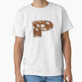 Deer Fur Texture Letter P T-Shirt - Trendy Graphic Men Women - T-Shirt, Sweatshirt, Hoodie